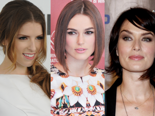 From left, Anna Kendrick, Keira Knightley, and Lena Headey.