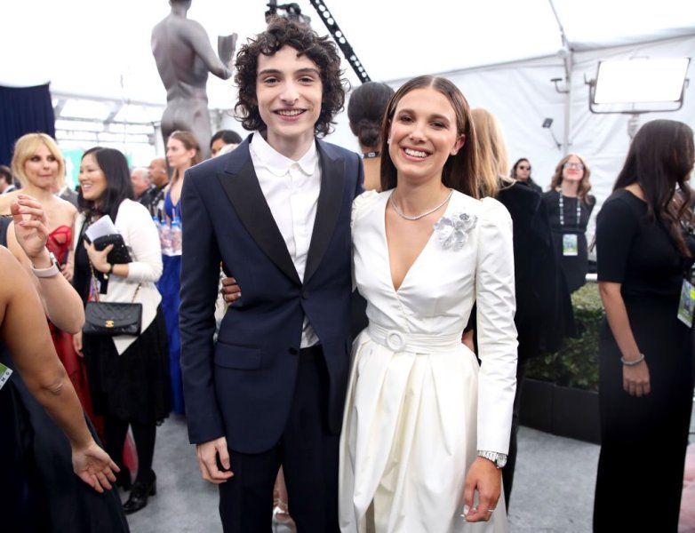 Millie Bobby Brown and Finn Wolfhard at the SAG awards.