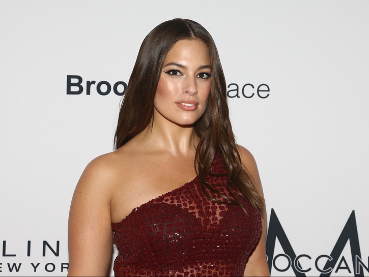 Ashley Graham in red sequin dress