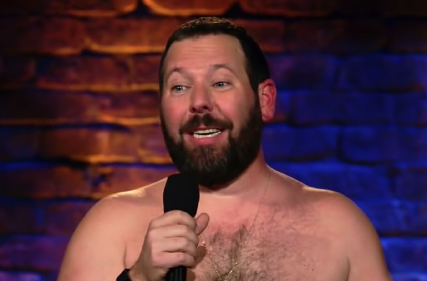 Bert Kreischer performing stand up comedy