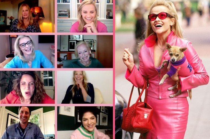 Cast reuniting online side by side with Reese Witherspoon as Elle Woods