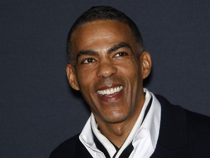 Chris Ivery wearing a black coat to a pre-Grammy Brunch