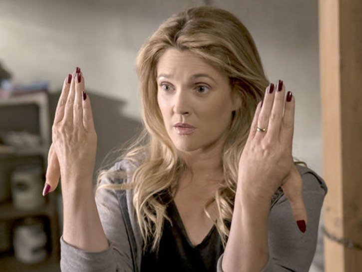 Drew Barrymore as Sheila Hammond on _Santa Clarita Diet_