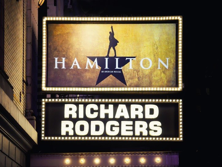 _Hamilton_ marquee at Richard Rodgers Theatre in New York City