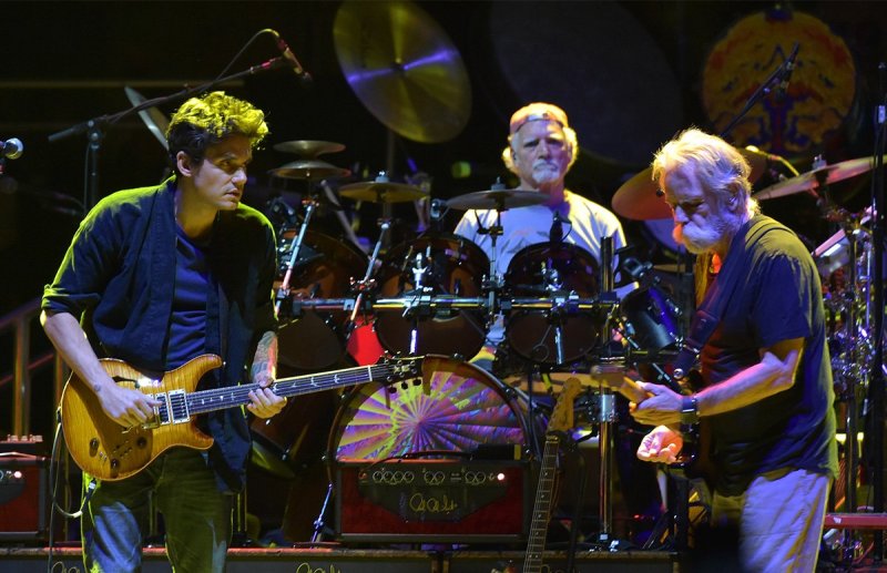 John Mayer on stage with Dead & Company