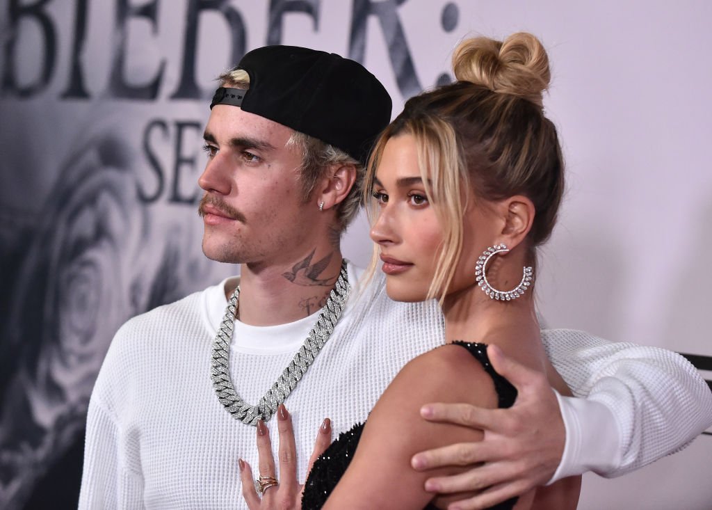Justin Bieber and Hailey Baldwin arrive for YouTube Originals' "Justin Bieber: Seasons" premiere