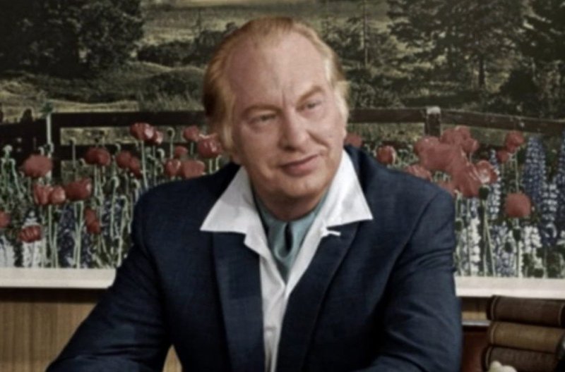 L. Ron Hubbard later in life, as seen in the HBO documentary _Going Clear_.
