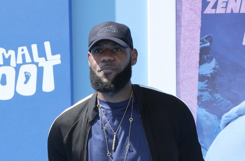 LeBron James at the "Small Foot" premiere in September 2018