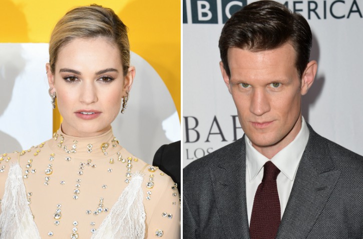 Lily James and Matt Smith