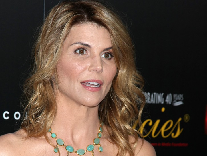 Lori Loughlin wearing a pink gown at the 40th Anniversary Gracies Awards