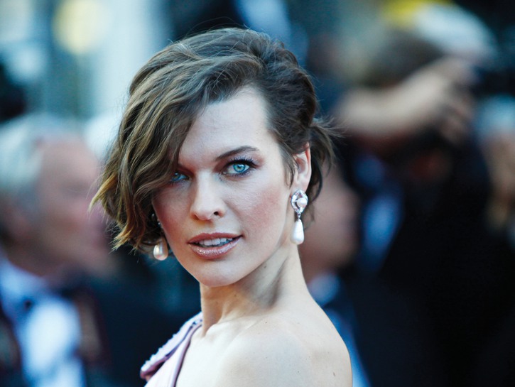 Milla Jovovich on the red carpet