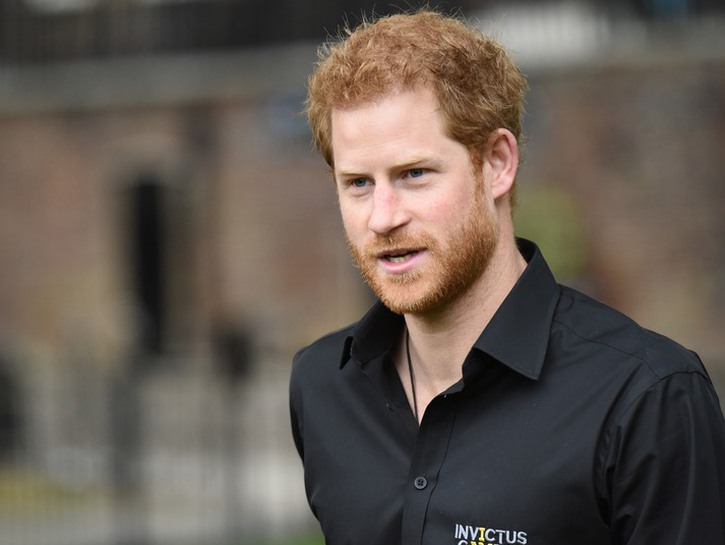 Prince Harry wearing a black shirt at the Invictus Games in Toronto