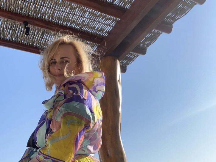 Rebel Wilson at the beach
