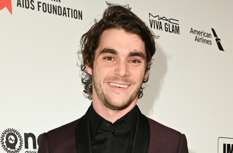 RJ Mitte at Elton John AIDS Foundation Party in February 2020