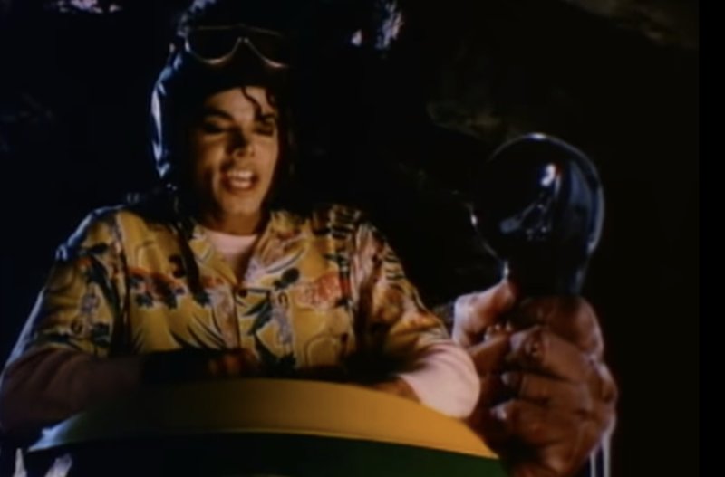 Screenshot from Michael Jackson's "Leave Me Alone" video