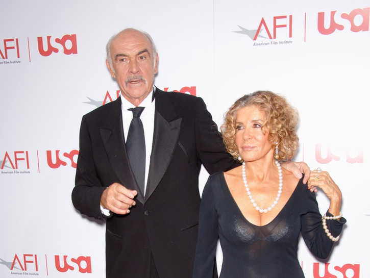 Sean Connery and wife Micheline on red carpet