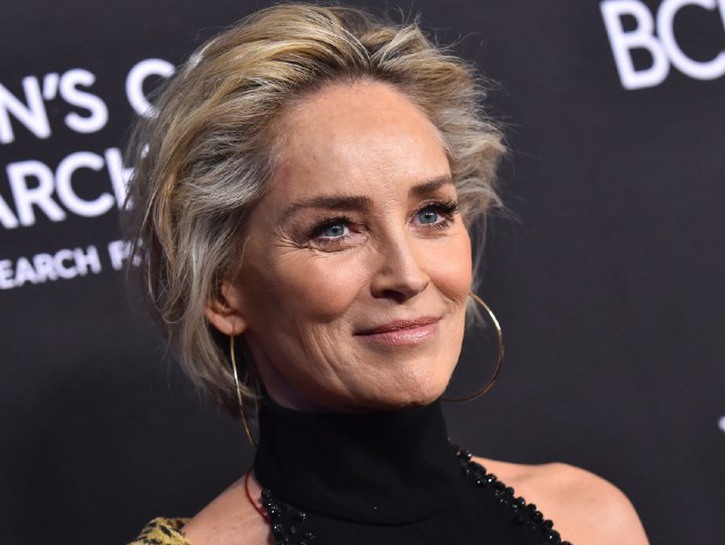 Sharon Stone at a red carpet event in 2019