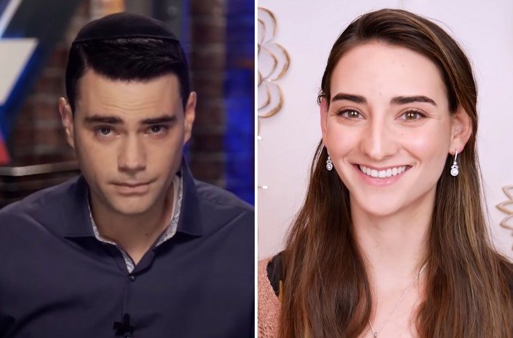 Side by side of Ben Shapiro and Abigail Shapiro