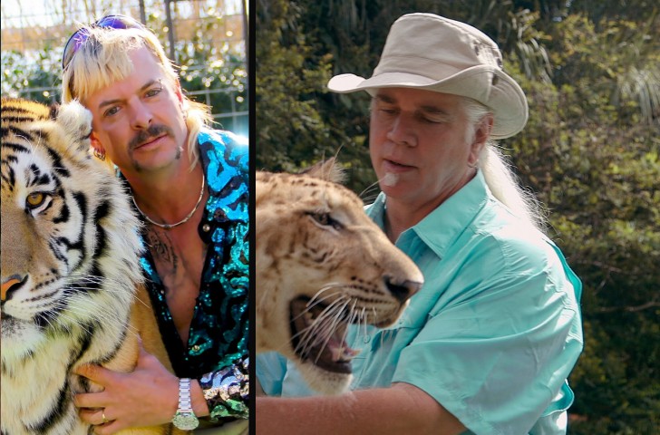 Side by side photo of Joe Exotic and Doc Antle