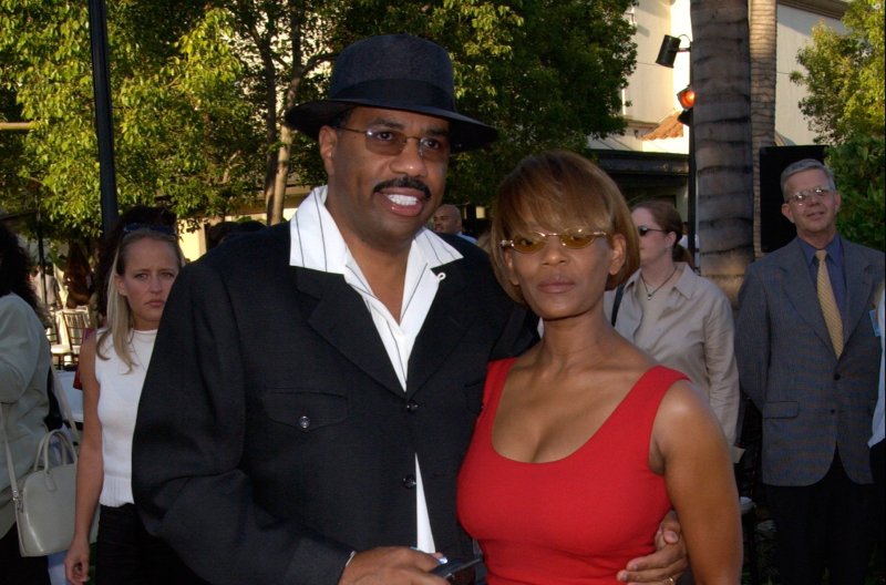 Steve Harvey and ex-wife Mary Lee Harvey in 2001