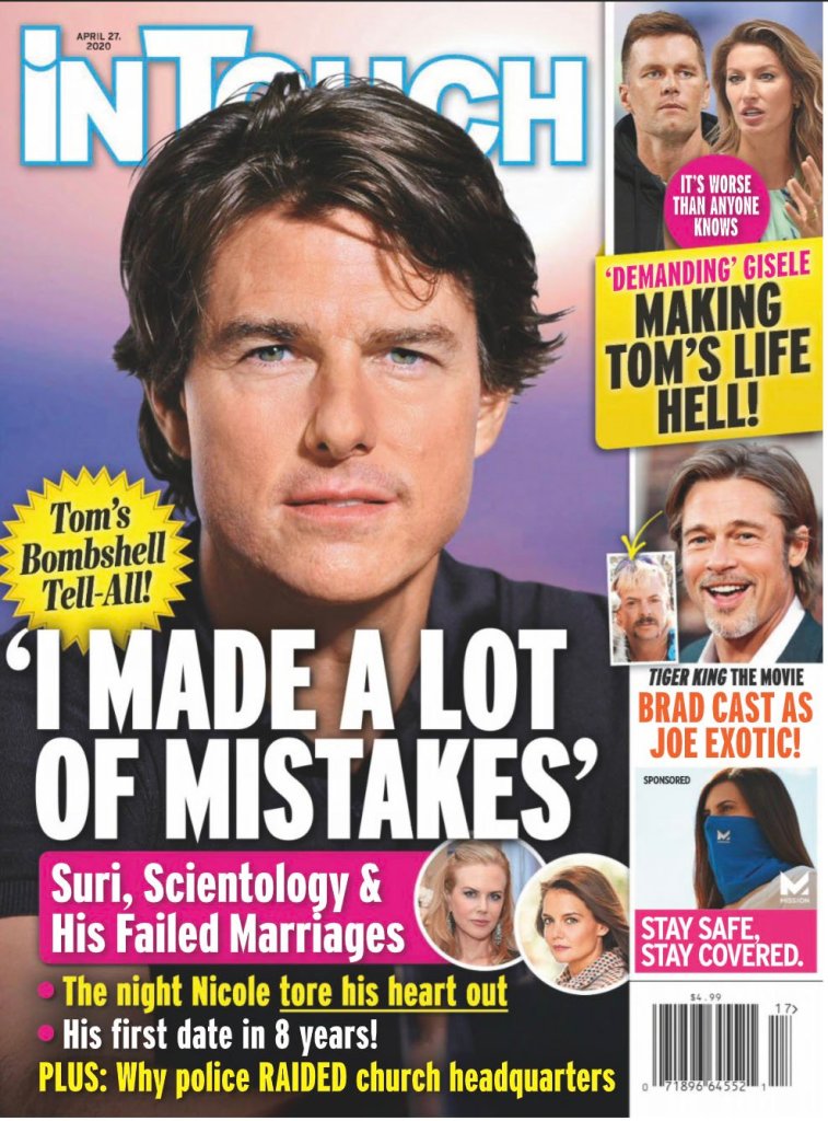 Tom Cruise on the cover of In Touch