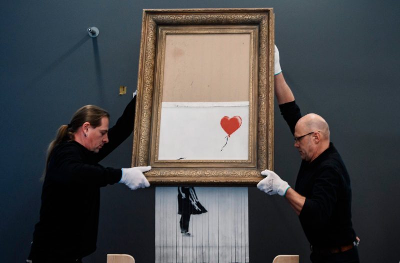Banksy's "Love In The Bin" At Museum Frieder Burda In Baden-Baden