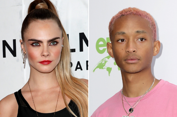 Side by side image of Cara Delevingne and Jaden Smith