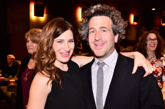 Kathryn Hahn and her husband Ethan Sandler at the "Transparent" Golden Globe Viewing Party in 2015