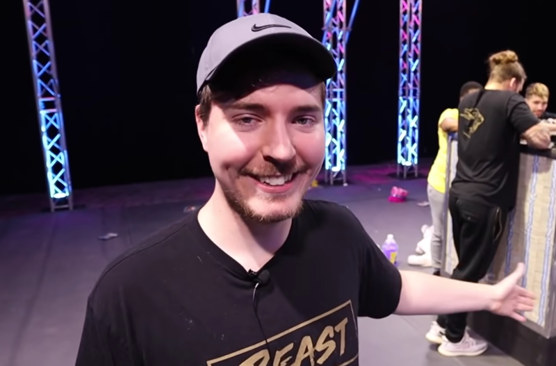 Screen shot from YouTube video where Mr. Beast gives away $1 million