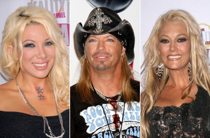 Left to Right: Daisy De La Hoya, Bret Michaels, and Heather Chadwell from Rock of Love with Bret Michaels
