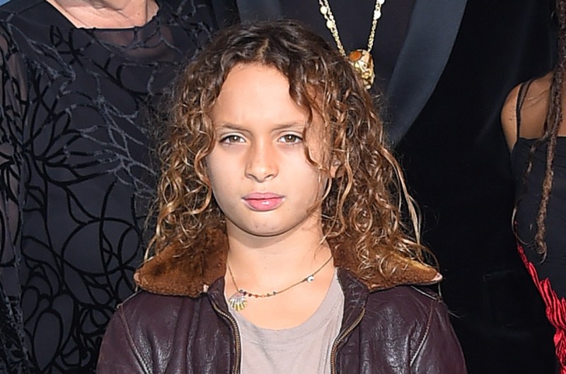 Nakoa-Wolf Momoa at the Hollywood Premiere of Aquaman in 2018