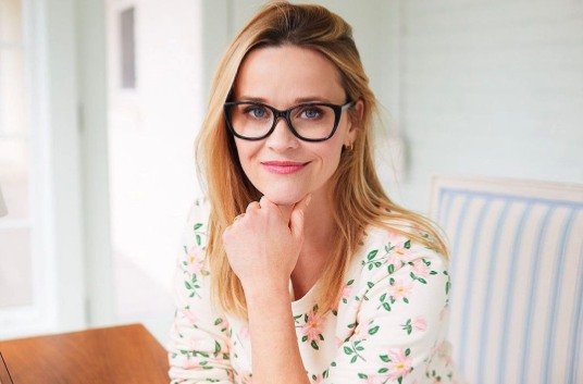 Reese Witherspoon wearing her clothing line Draper James.