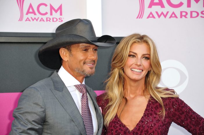 Tim McGraw and Faith Hill at the 2017 ACM Awards