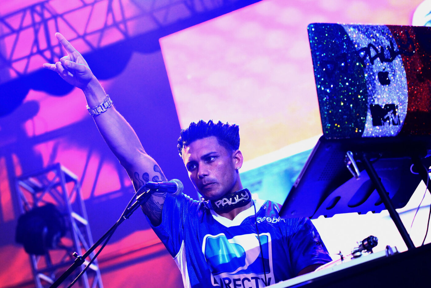 INDIANAPOLIS, IN - FEBRUARY 04: Paul “DJ Pauly D” DelVecchio attends DIRECTV's Sixth Annual Celebrity Beach Bowl Game at Victory Field on February 4, 2012 in Indianapolis, Indiana.