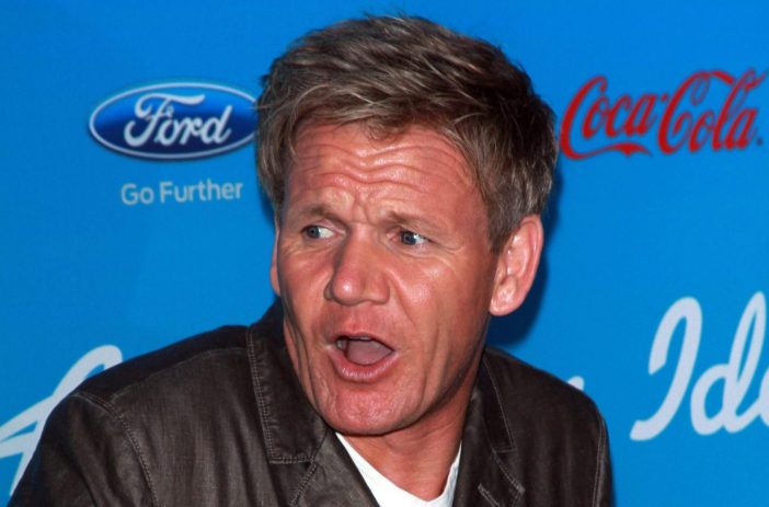 Gordon Ramsay at the 'American Idol' Finalists Part in Los Angeles.