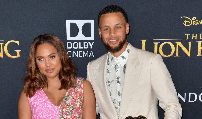 Steph Curry and his wife Ayesha