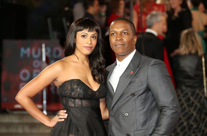 Nicolette Robinson and Leslie Odom Jr. at a world premiere event in London.