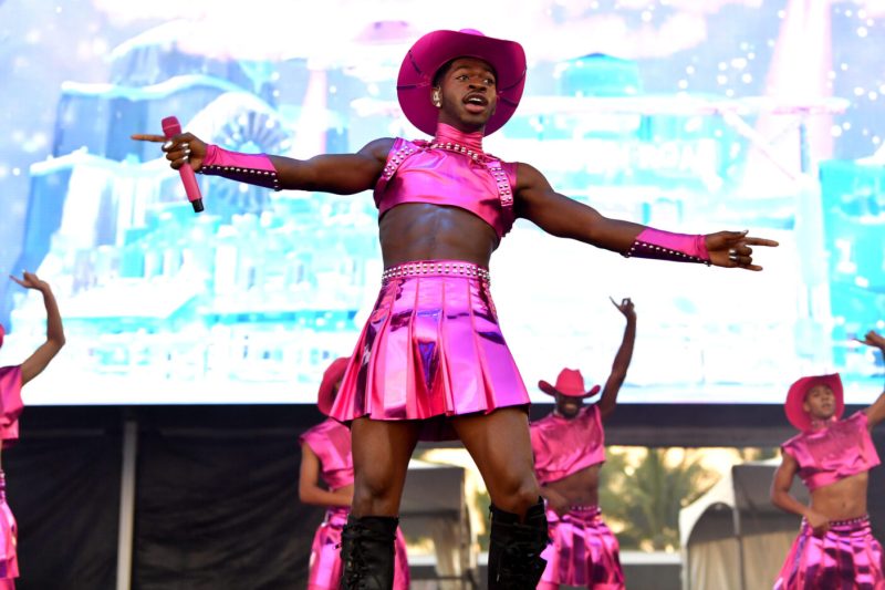 FORT LAUDERDALE, FLORIDA - DECEMBER 05: Lil Nas X performs on stage during Audacy Beach Festival at Fort Lauderdale Beach Park on December 05, 2021 in Fort Lauderdale, Florida.