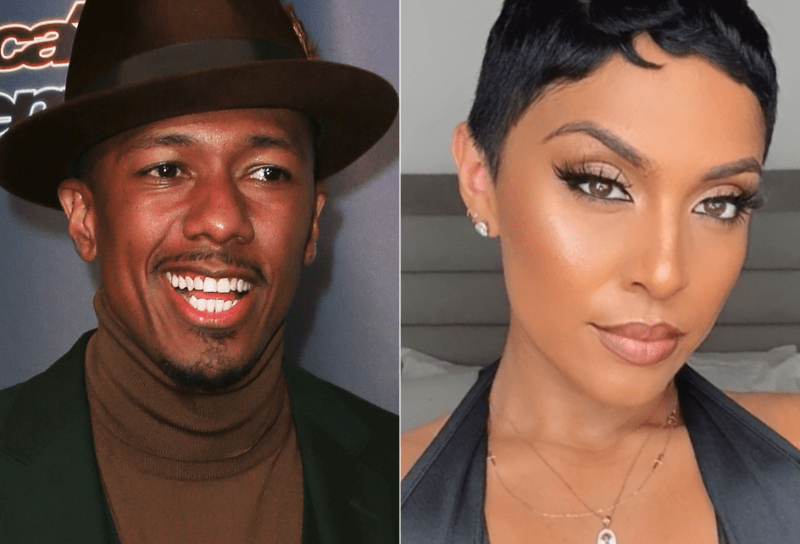 Side by side image of Nick Cannon and mother of twins, Abby De La Rosa