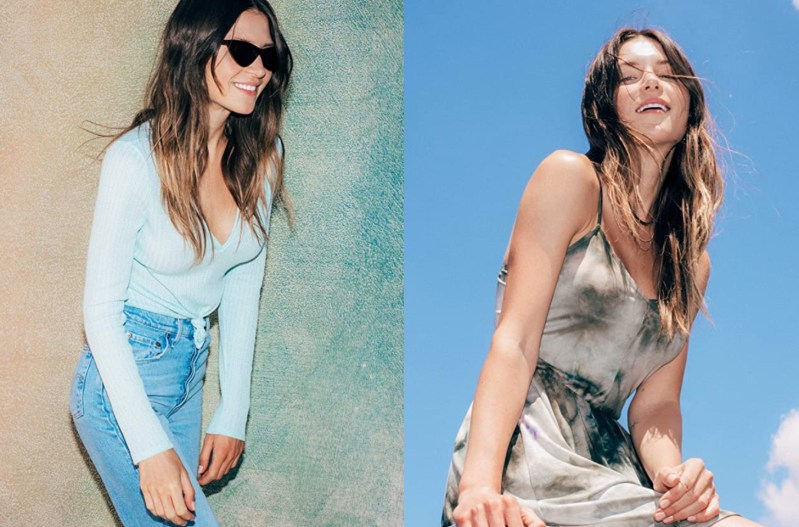 Models showcasing Amazon's Wild Meadow fashion line.