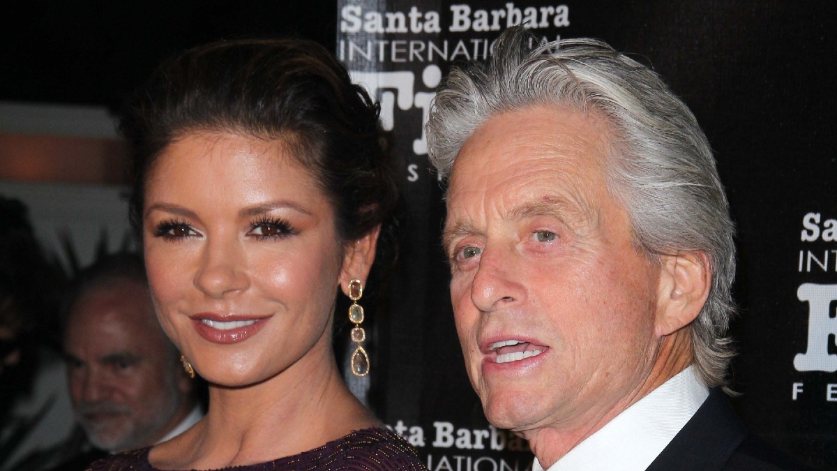 Catherine Zeta-Jones walks the red carpet with Michael Douglas