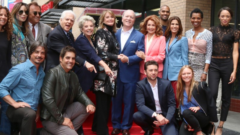 The cast of Days Of Our Lives gather for a Hollywood Walk Of Fame ceremony