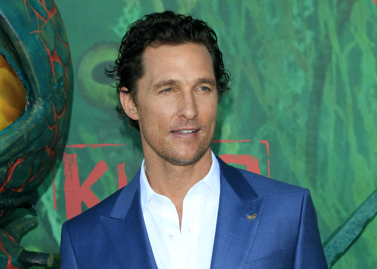 Matthew McConaughey in a blue suit