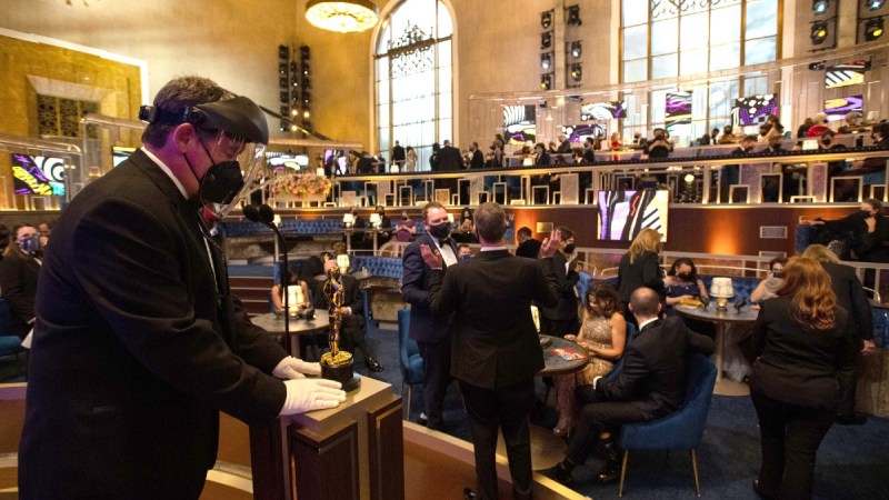 A general view of the audience of the Oscars from the mainstage