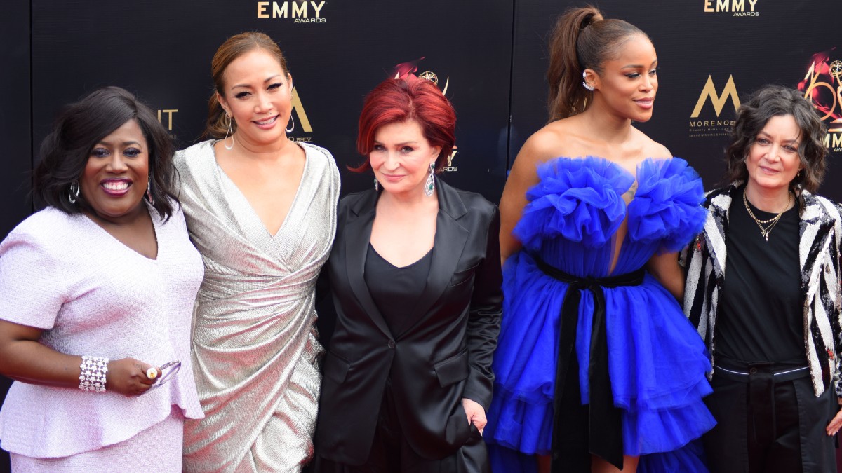 The ladies of The Talk stand together on the red carpet