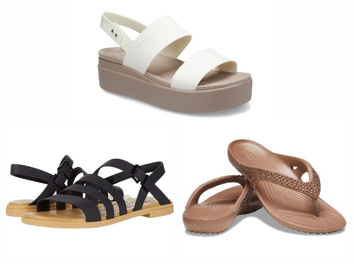 Cover image featuring different styles of Crocs sandals.