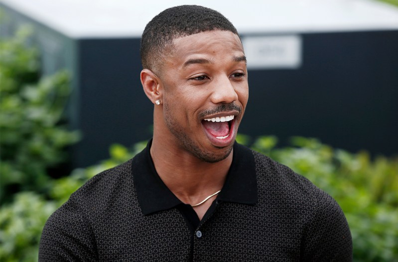 Micheal B. Jordan laughing