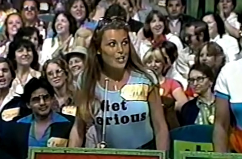 Screenshot of Vanna White's appearance on the Price Is Right