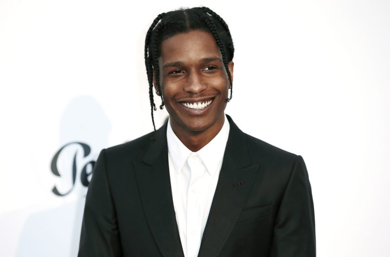 ASAP Rocky smiling