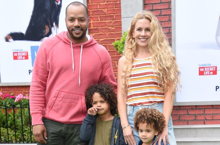 Donald Faison, his wife CaCee Cobb, and their children